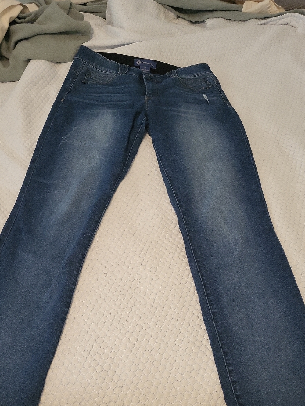 Democracy Women's Straight Jeans in Dark Blue